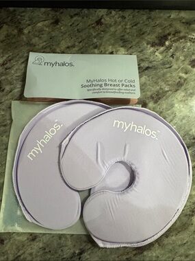 NEW myhalos Hot or Cold Soothing Breast Packs - Light Lavender